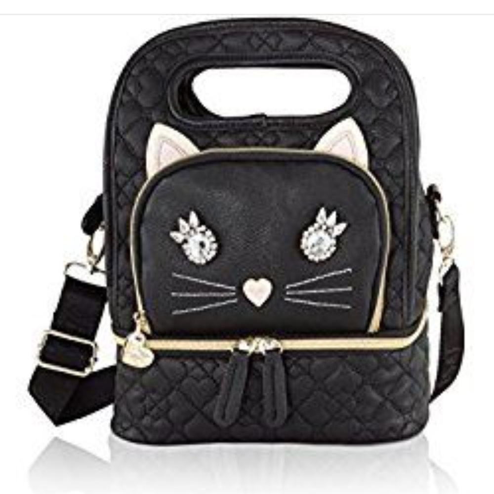 Betsey Johnson Cat Lunch Bag/Tote